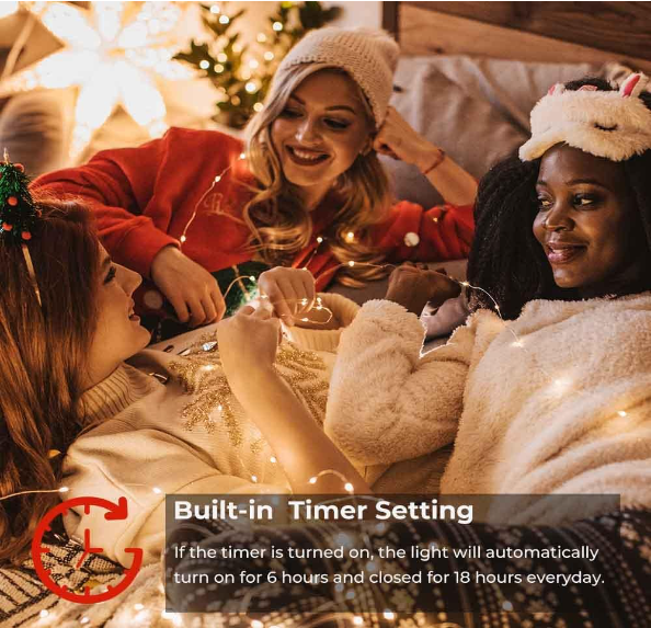 33FT 100LED Warm White Fairy Lights for Bedroom, Twinkle Lights, Wedding Holidays Decoration - Toys Winner