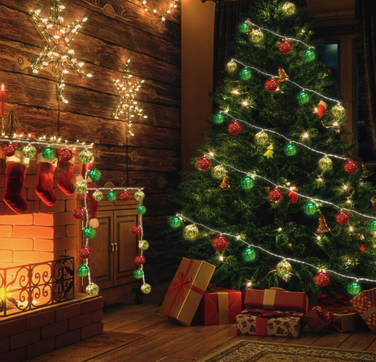 Christmas Decorations Lights, 13.5ft 20 LED Battery Christmas Lights with Timer & 8 Modes - Perfect for Indoor & Outdoor Holiday Magic - Toys Winner