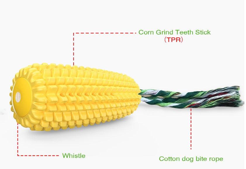 chew dog toy, dog toy, corn dog chew toy