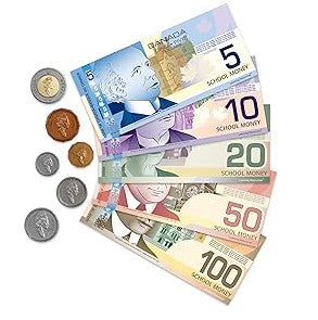 Learning Resources Canadian Currency-X-Change: Educational Pretend Play Money Set for Kids - 211 pieces including realistic bills and coins, Money Tray, bilingual guide. Ideal gift for ages 5+. Enhance learning through play