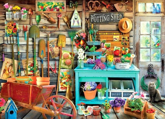 Potting shed puzzle, eurographics, puzzle