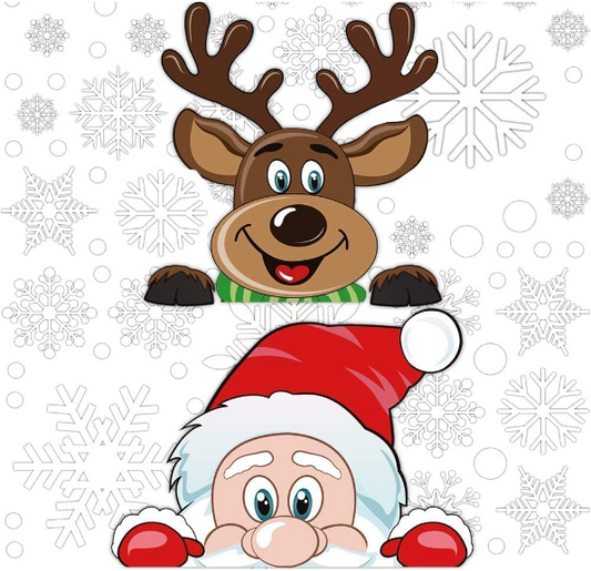 Transform Your Holiday Décor with 300 PCS 8 Sheet Christmas Snowflake Window Cling Stickers - Toys Winner