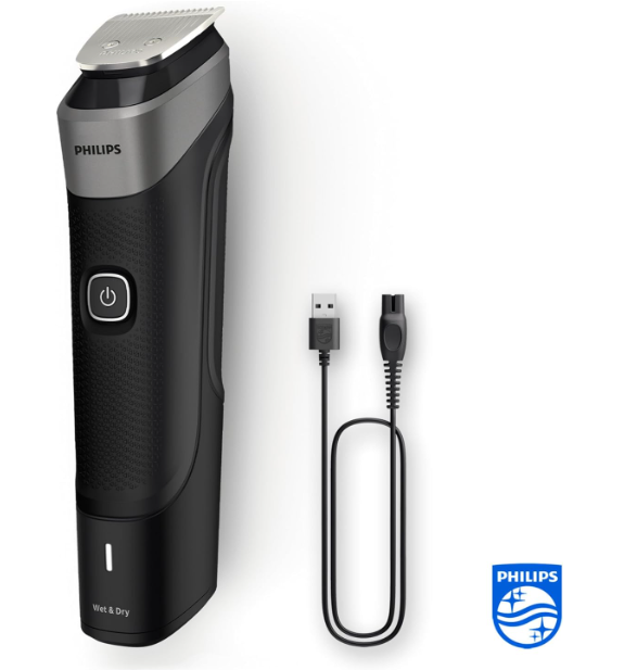 Philips Multi Groomer Series 5000 All-in-One Trimmer – Mens Grooming Kit for Beard, Hair, Body, and Face – MG5910/28