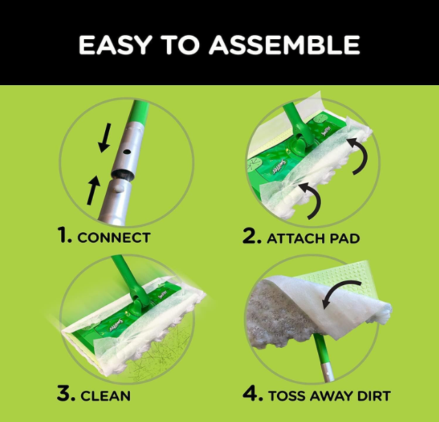 Swiffer Sweeper starter kit with dry and wet cloths