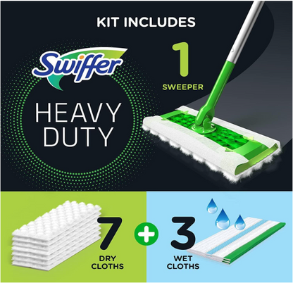 Swiffer Sweeper starter kit with dry and wet cloths